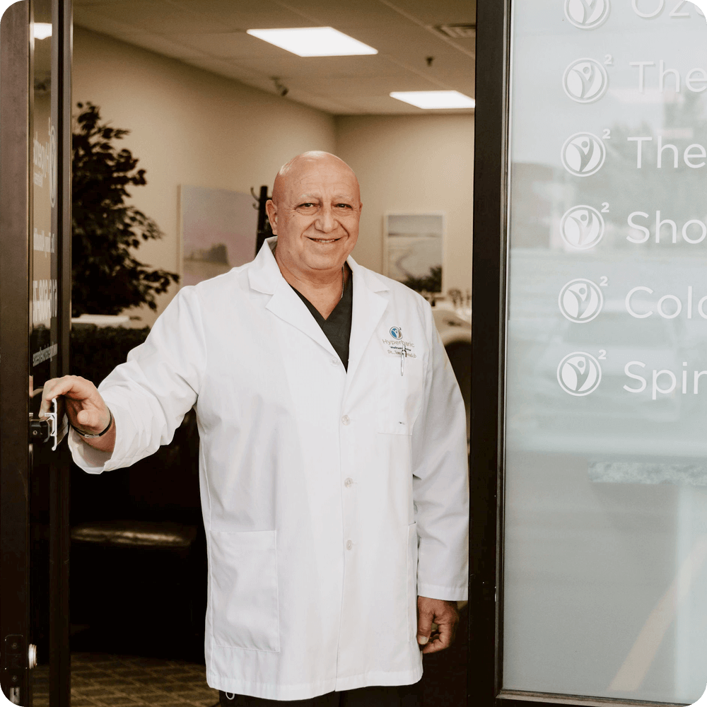 Dr. Tony opening the Hyperbaric Wellness Center.